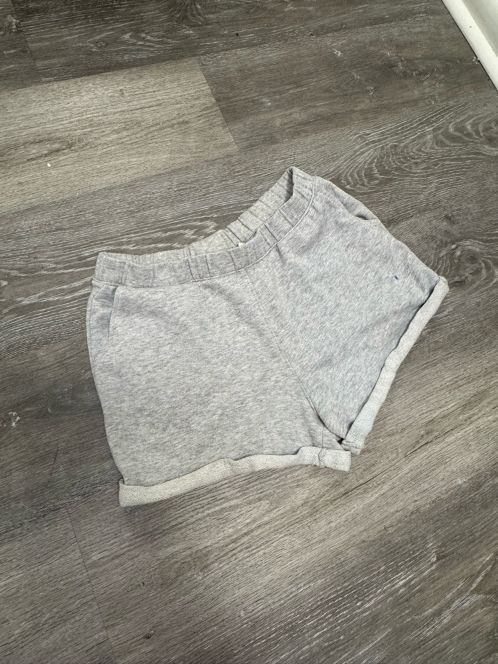 Forever 21 Gray Rolled-Hem Athletic Shorts